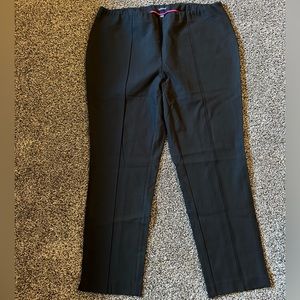 Lands’ End Black Pants. Mid Rise, Slim Leg.